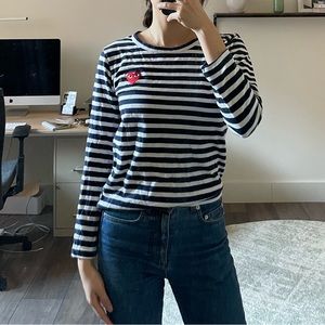 Comme des garçon long sleeve striped